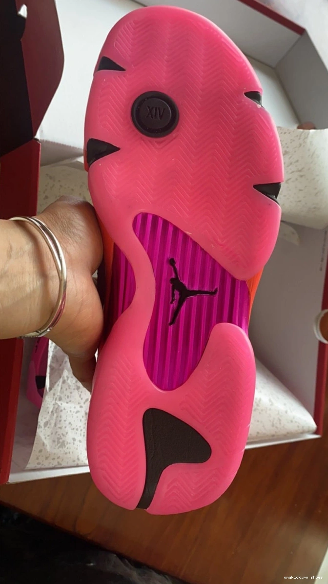 Cheap Jordan DH4121-600 (W) 14 Pink Shocking Retro Low 0813